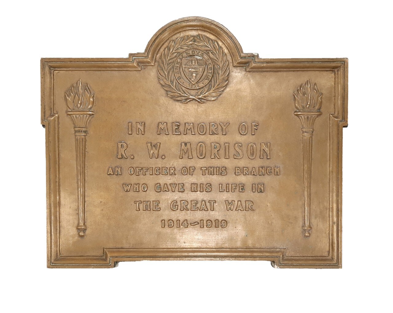 Plaque représentant Robert William Morison